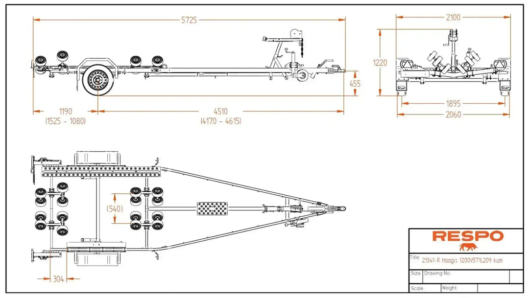 Respo 1200V571 Multirulla - Mitat