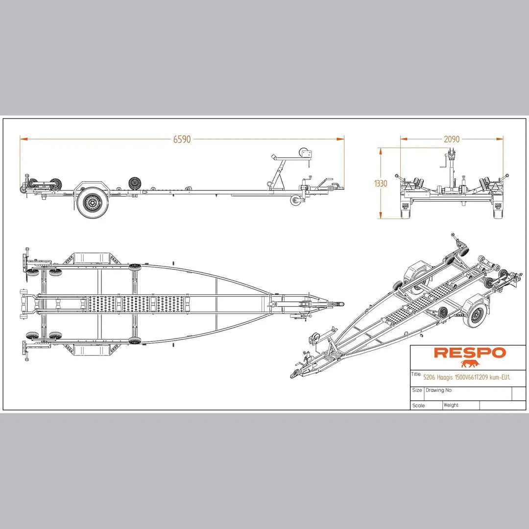 Respo 1500V661T209 - Mitat