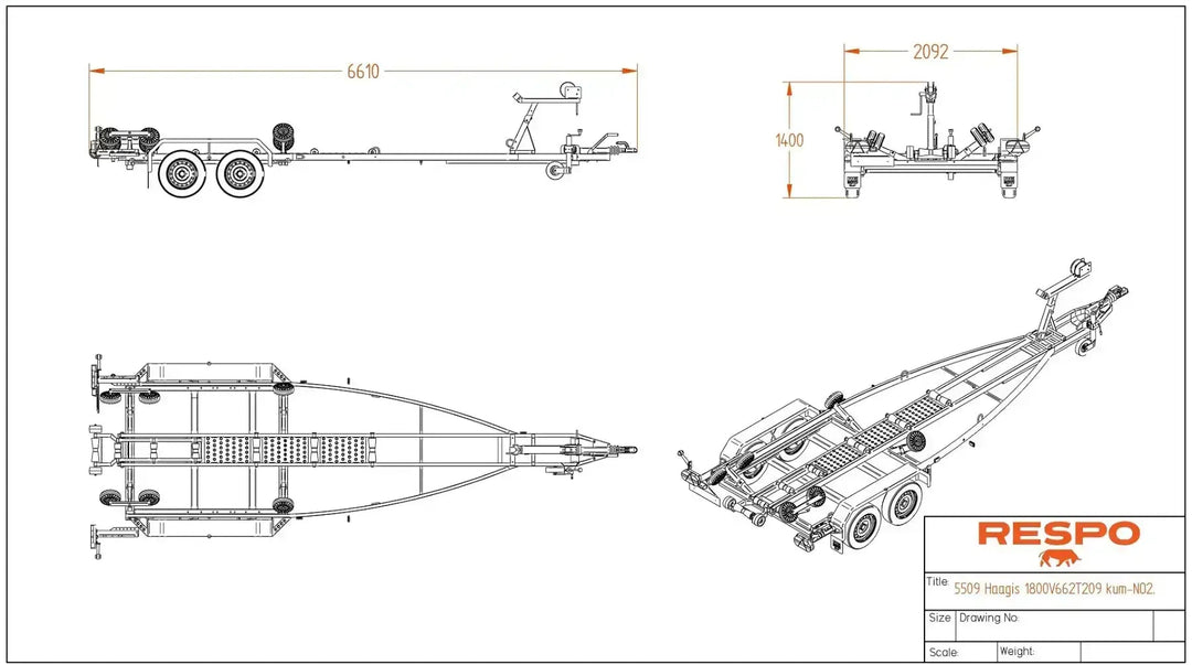 Respo 1800V662T209 - Mitat